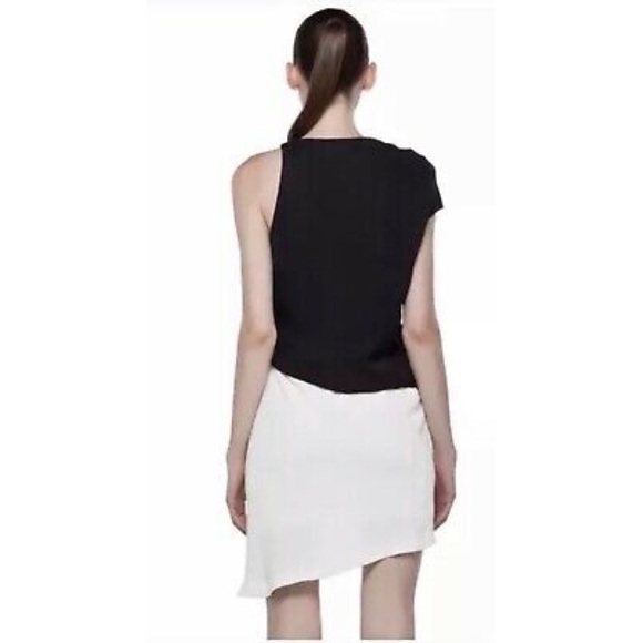 Helmut Lang ‘Sugar’ Black & White Crepe Dress - 0 - Picture 2 of 8